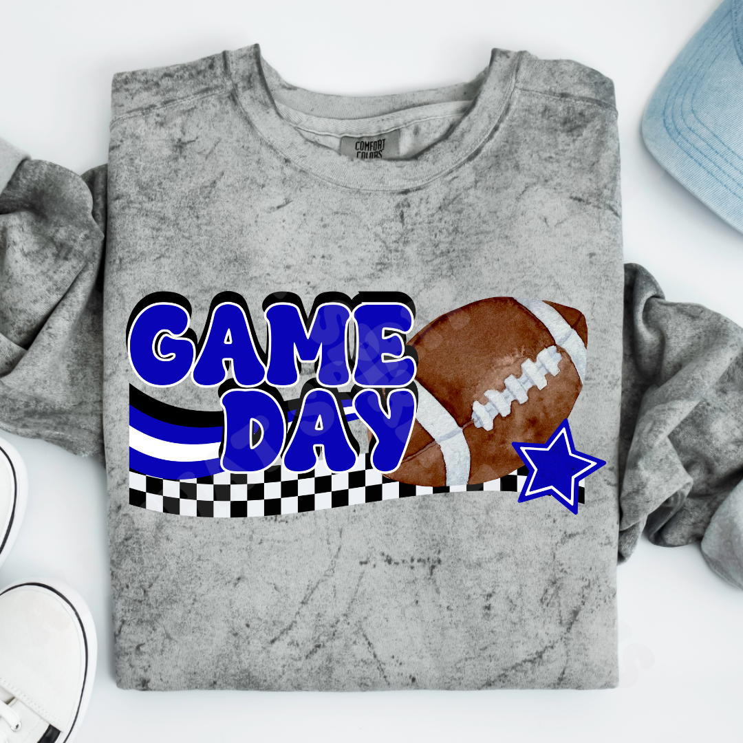 Blue Game Day Football