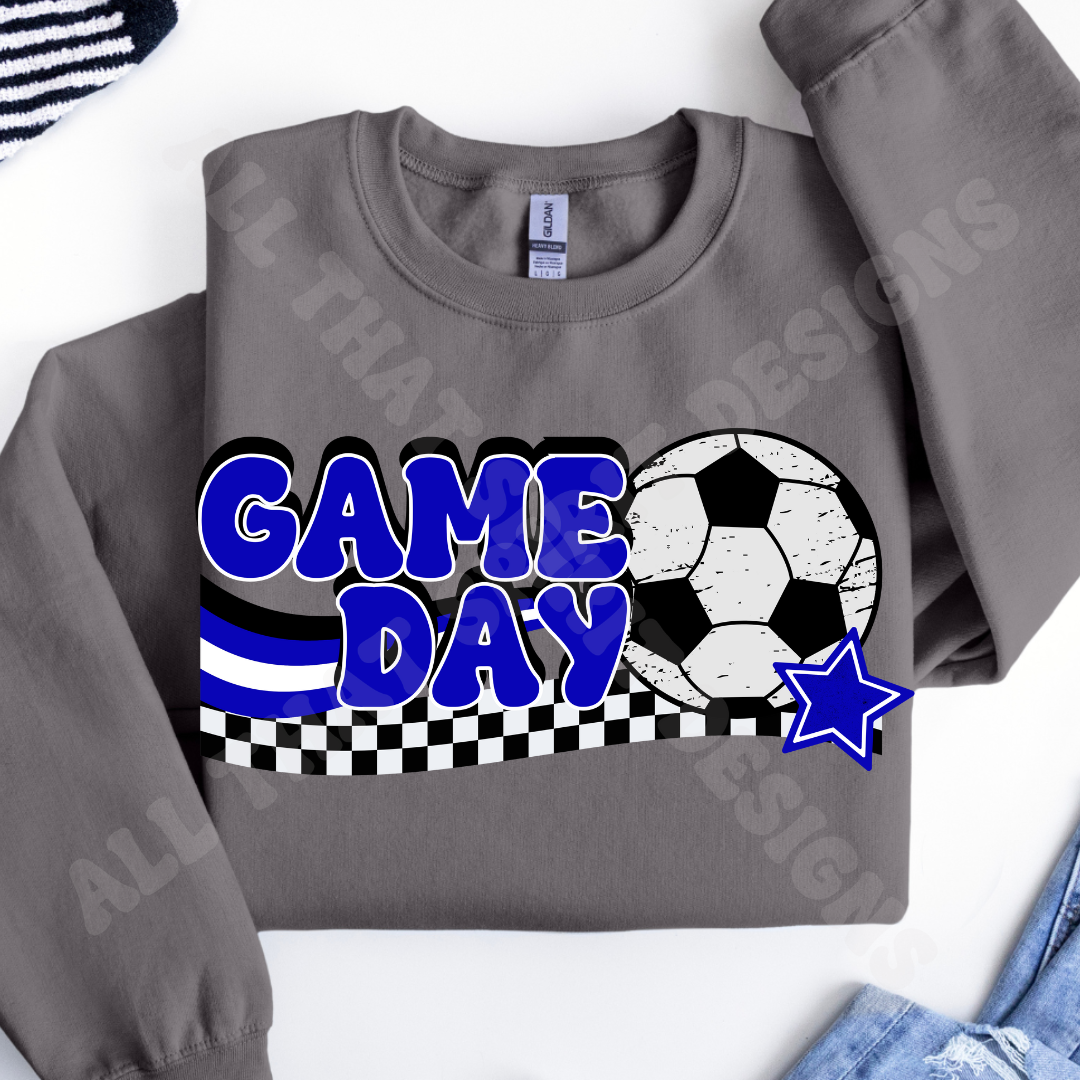 Blue Game Day Soccer