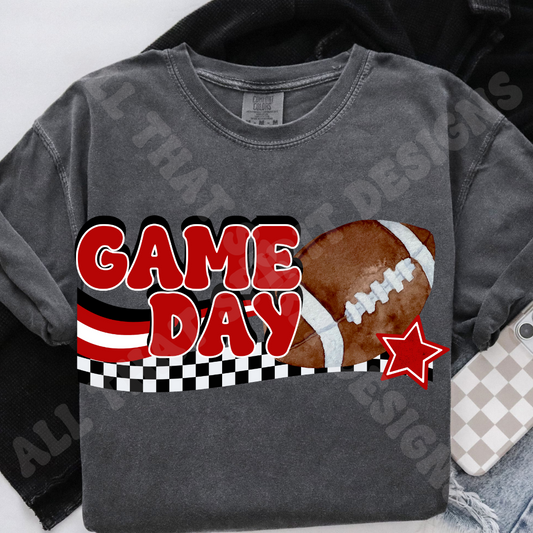 Red Game Day Football