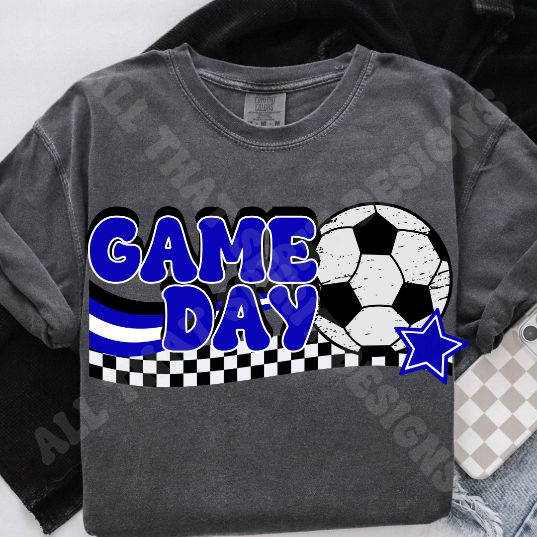 Blue Game Day Soccer