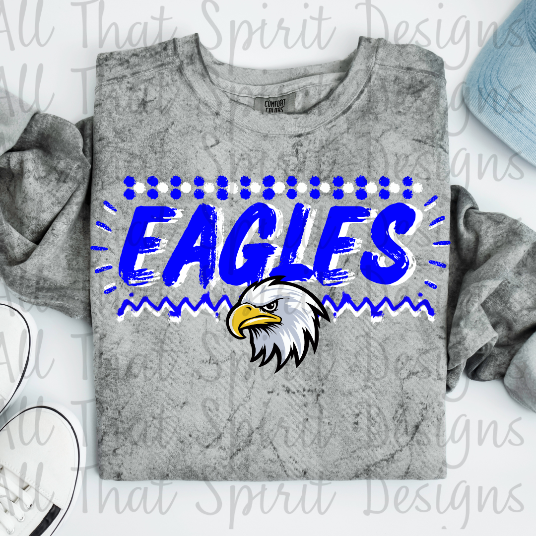 Classic Blue and White Eagles