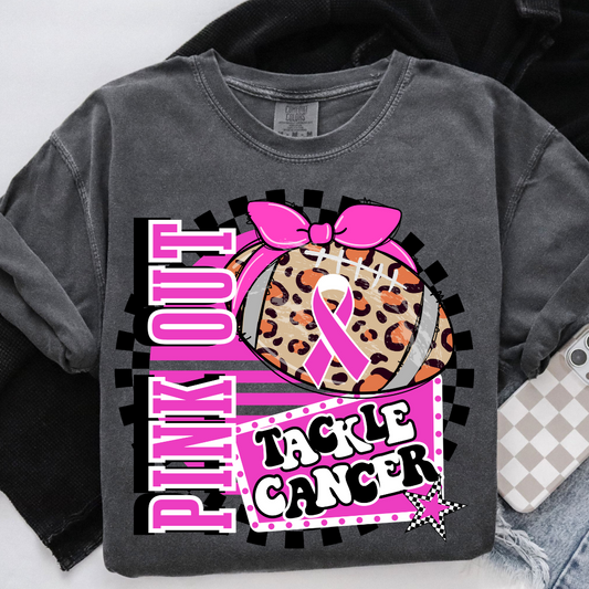 Pink Out Leopard Tackle Cancer