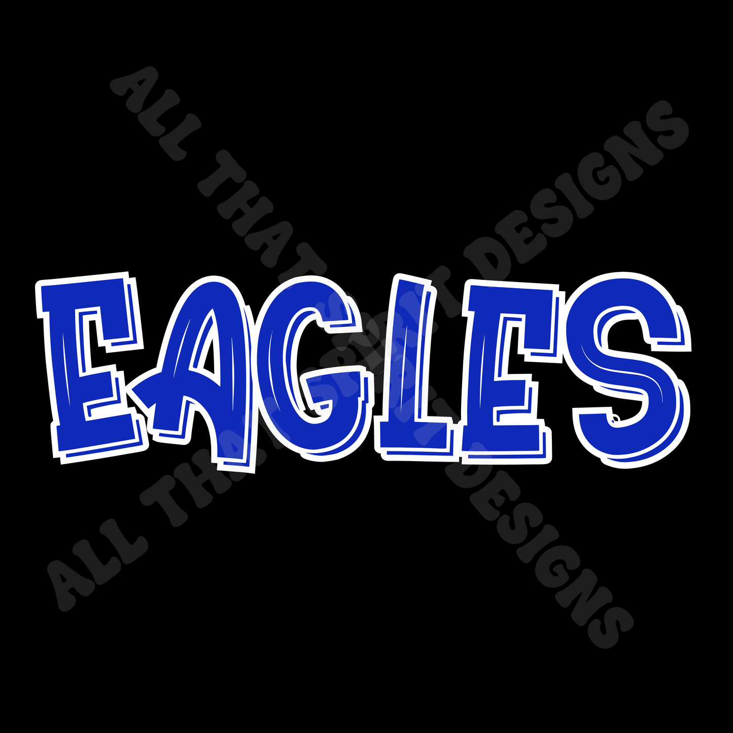 All Over Spirit Blue Eagles